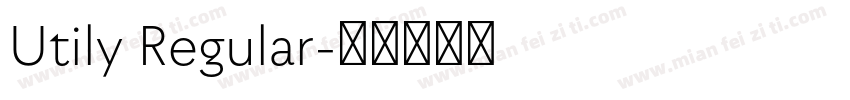 Utily Regular字体转换